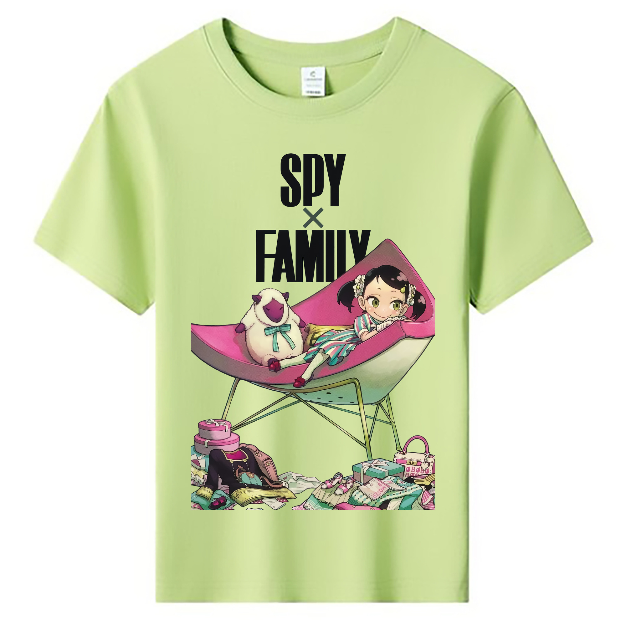（画像用） SPY×FAMILY间谍家家酒 綿100％キッズTシャツ（フロントプリント）